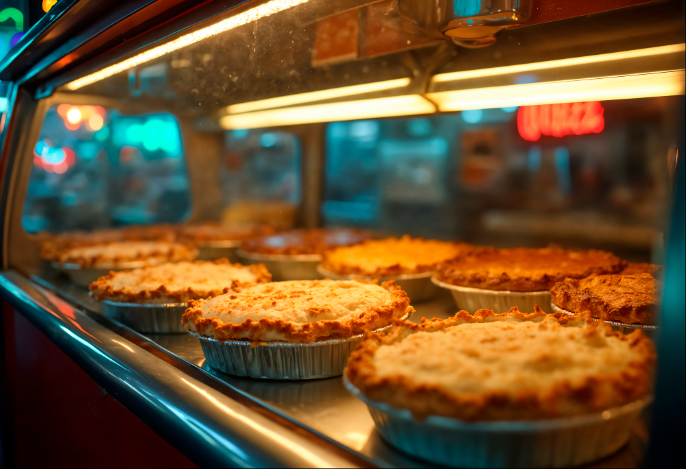 pie hot food countertop